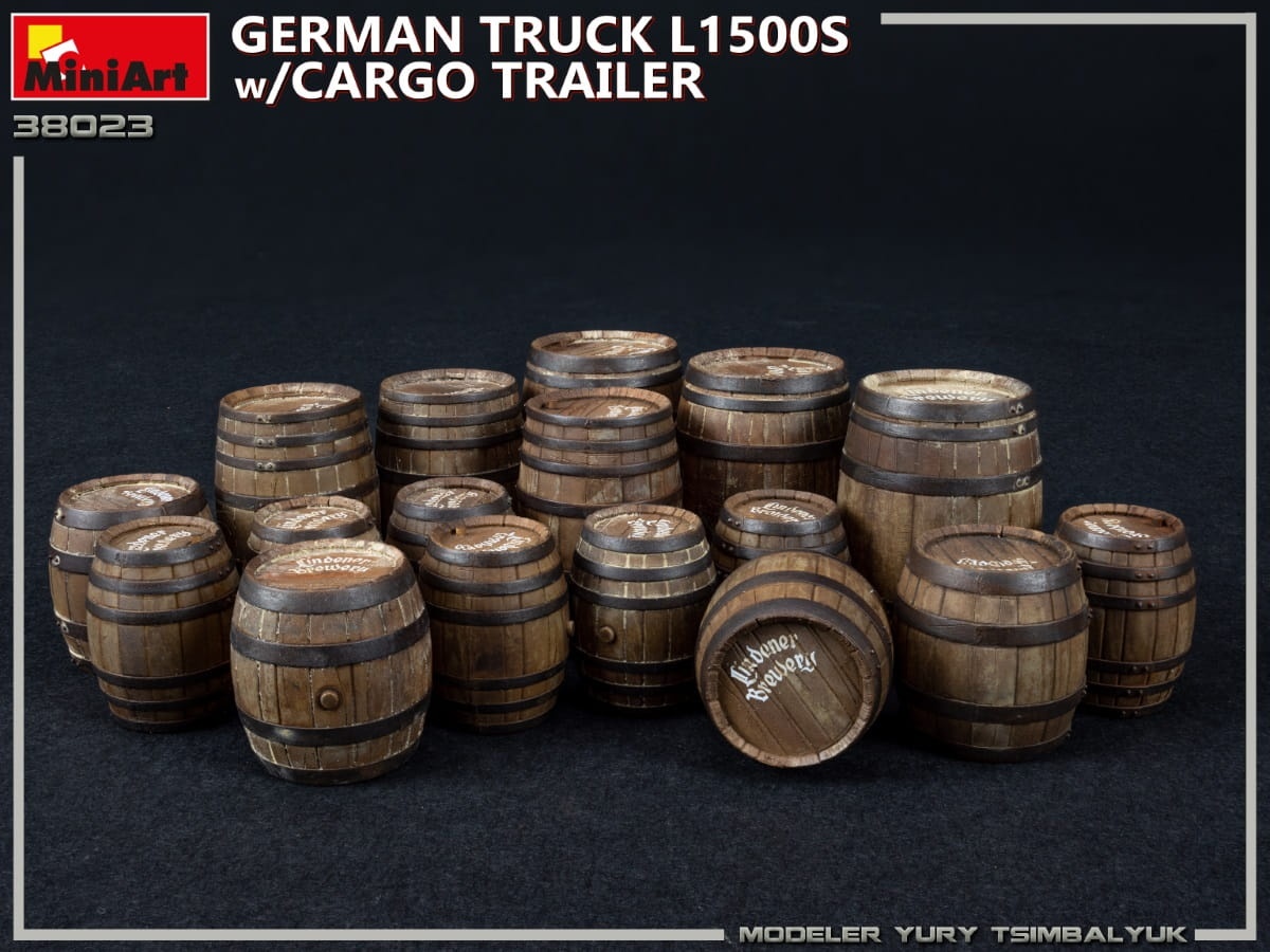 Zdjęcie dodatkowe produktu German Truck L1500s W/cargo Trailer 1:35 MiniArt 38023