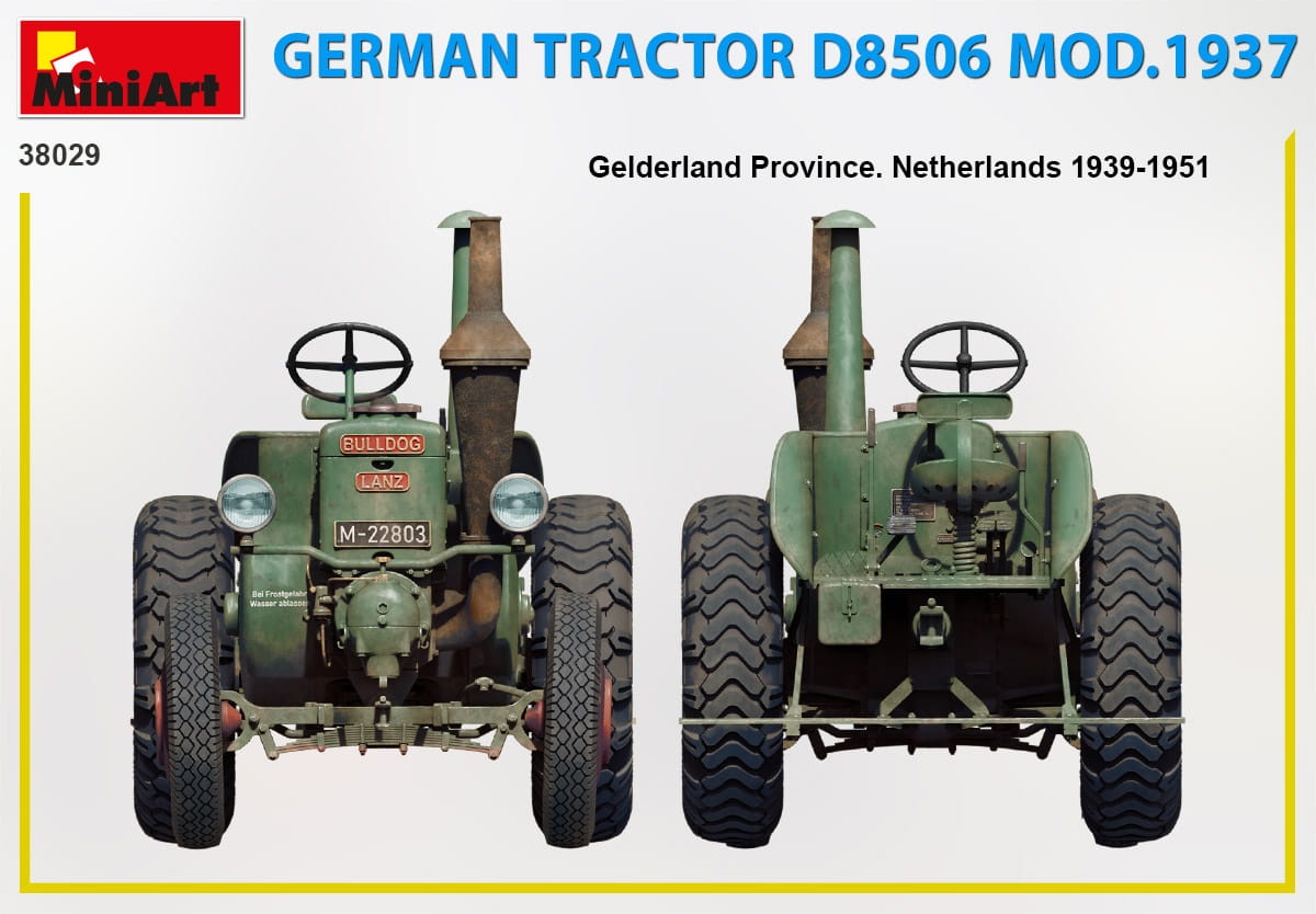 Zdjęcie dodatkowe produktu German Tractor D8506 Mod. 1937 1:35 MiniArt 38029