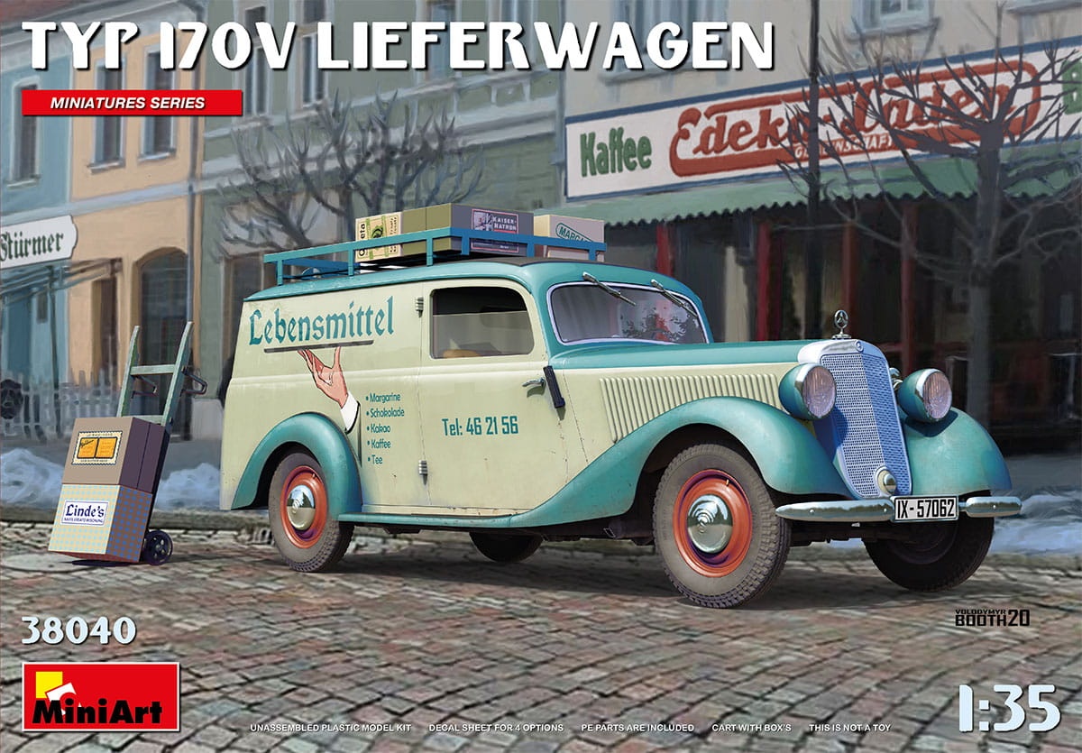 Zdjęcie główne produktu Typ 170v Lieferwagen 1:35 MiniArt 38040