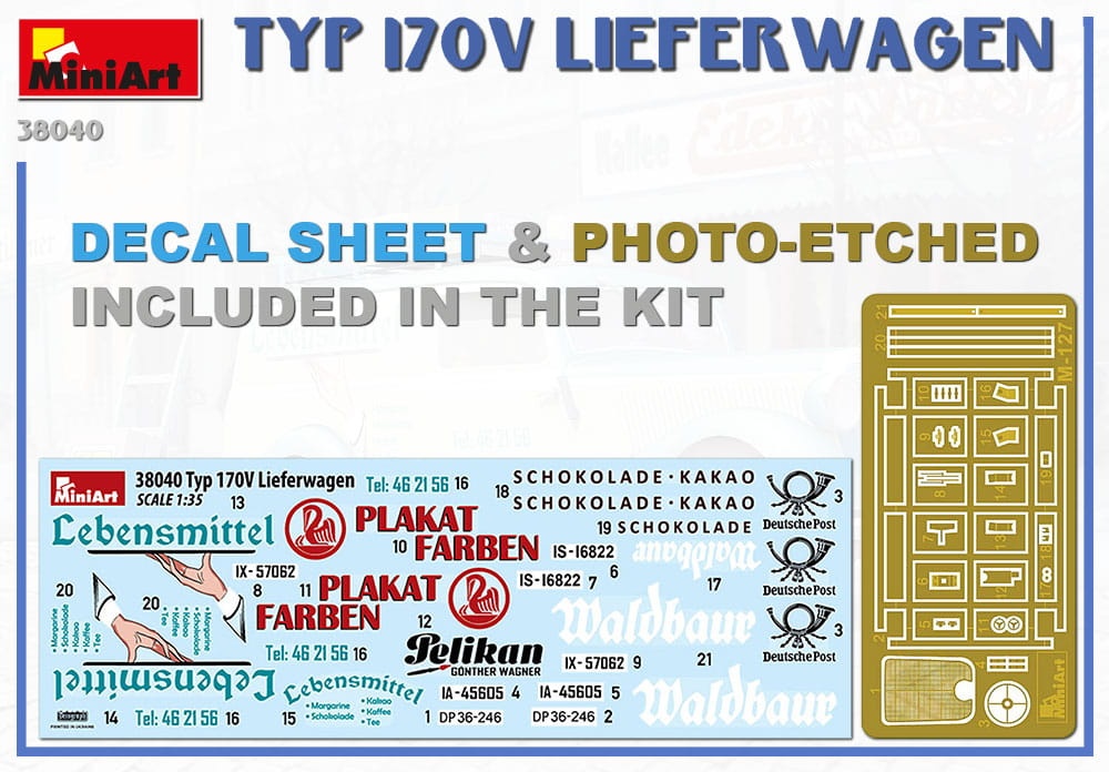Zdjęcie dodatkowe produktu Typ 170v Lieferwagen 1:35 MiniArt 38040