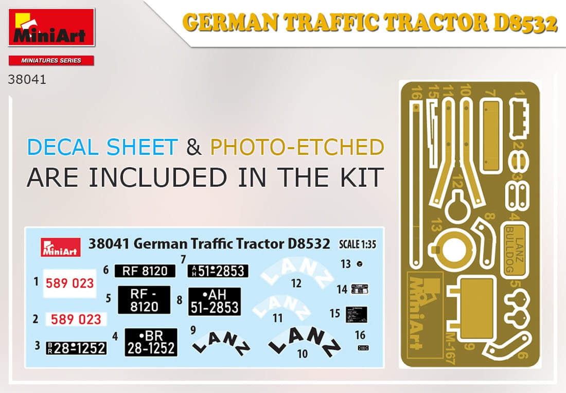 Zdjęcie dodatkowe produktu German Traffic Tractor D8532 1:35 MiniArt 38041