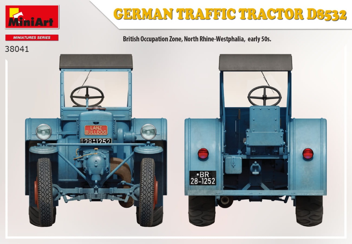 Zdjęcie dodatkowe produktu German Traffic Tractor D8532 1:35 MiniArt 38041