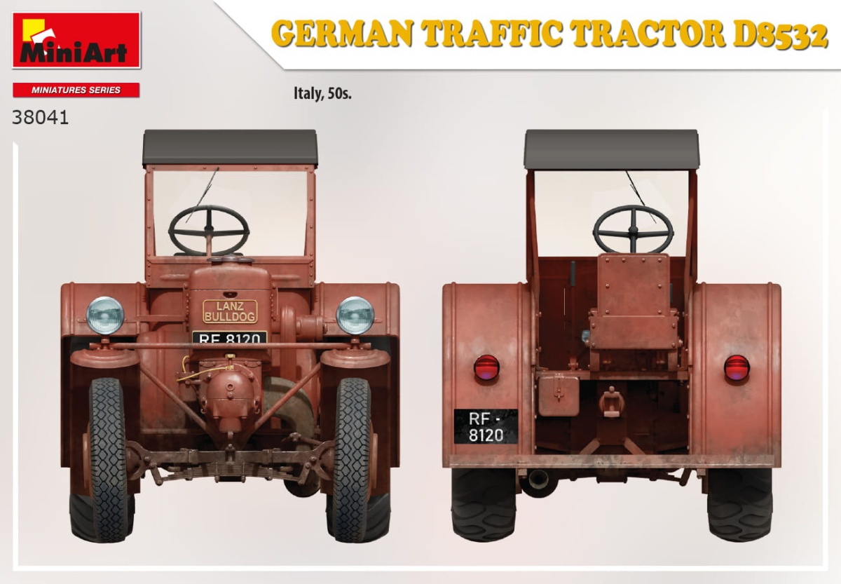 Zdjęcie dodatkowe produktu German Traffic Tractor D8532 1:35 MiniArt 38041