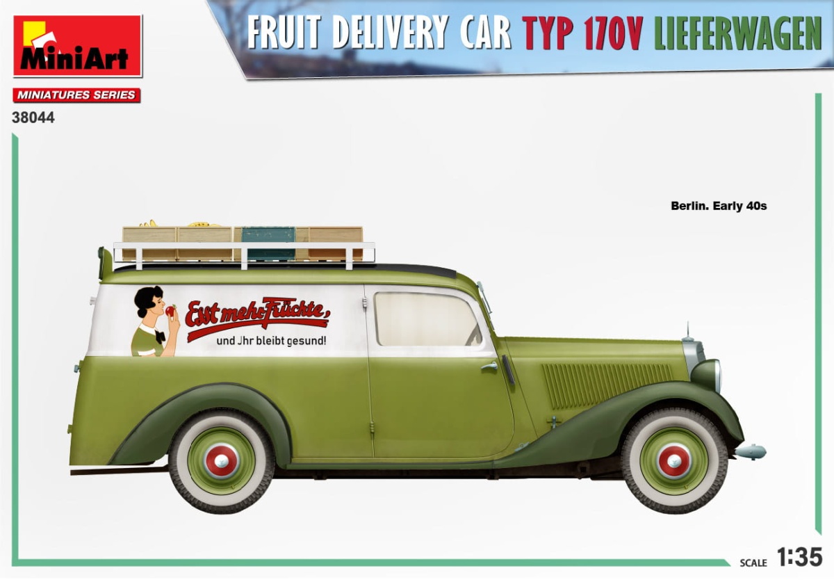 Zdjęcie dodatkowe produktu Fruit Delivery Van Typ 170v Lieferwagen 1:35 MiniArt 38044
