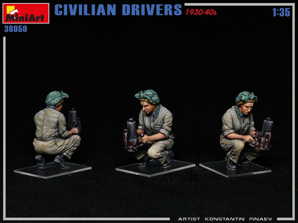 Zdjęcie dodatkowe produktu Civilian Drivers 1930-40s 1:35 MiniArt 38050