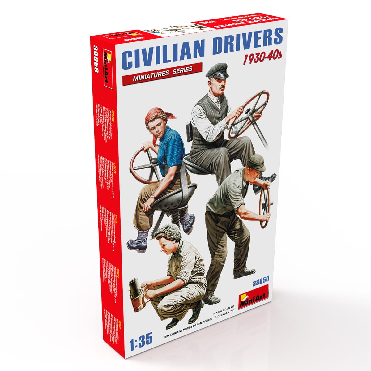 Zdjęcie dodatkowe produktu Civilian Drivers 1930-40s 1:35 MiniArt 38050