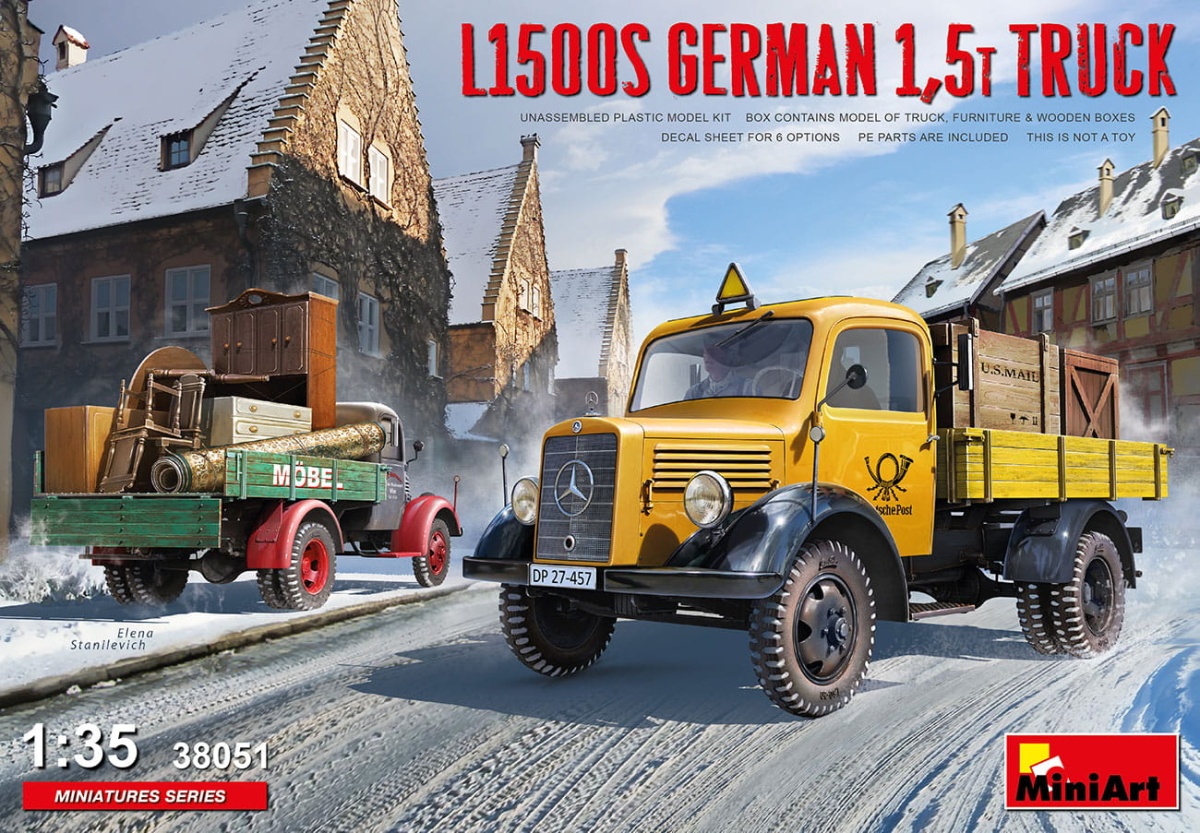 Zdjęcie główne produktu L1500s German 1,5t Truck 1:35 MiniArt 38051