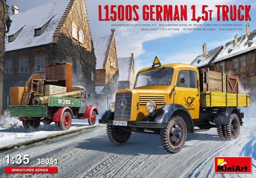 L1500s German 1,5t Truck 1:35 MiniArt 38051