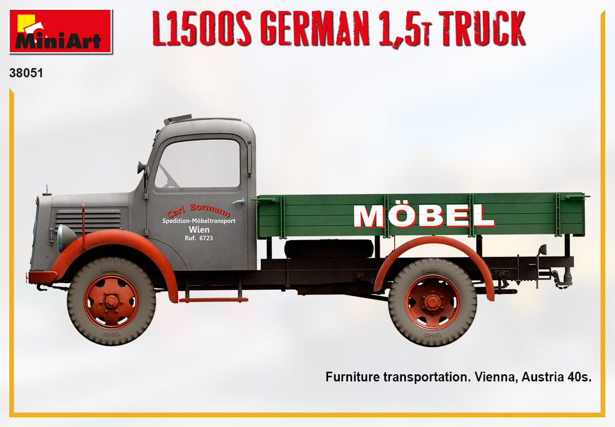 Zdjęcie dodatkowe produktu L1500s German 1,5t Truck 1:35 MiniArt 38051