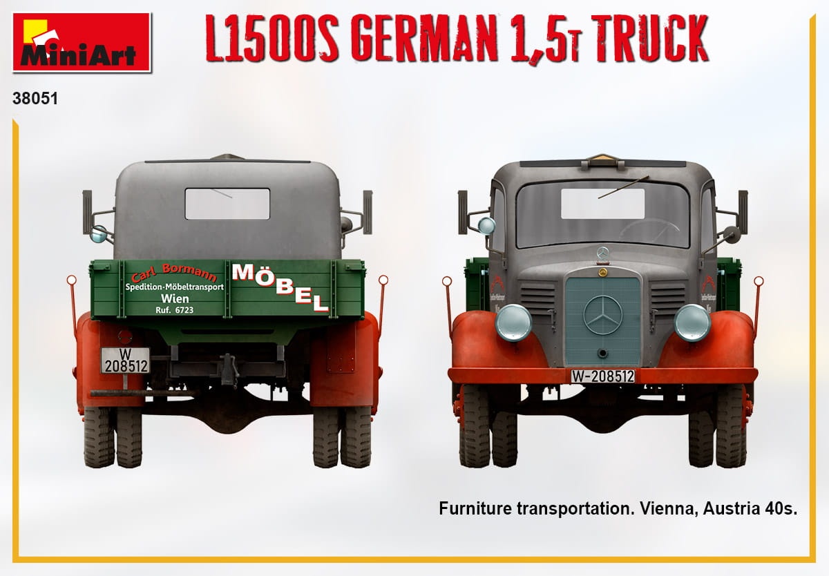 Zdjęcie dodatkowe produktu L1500s German 1,5t Truck 1:35 MiniArt 38051