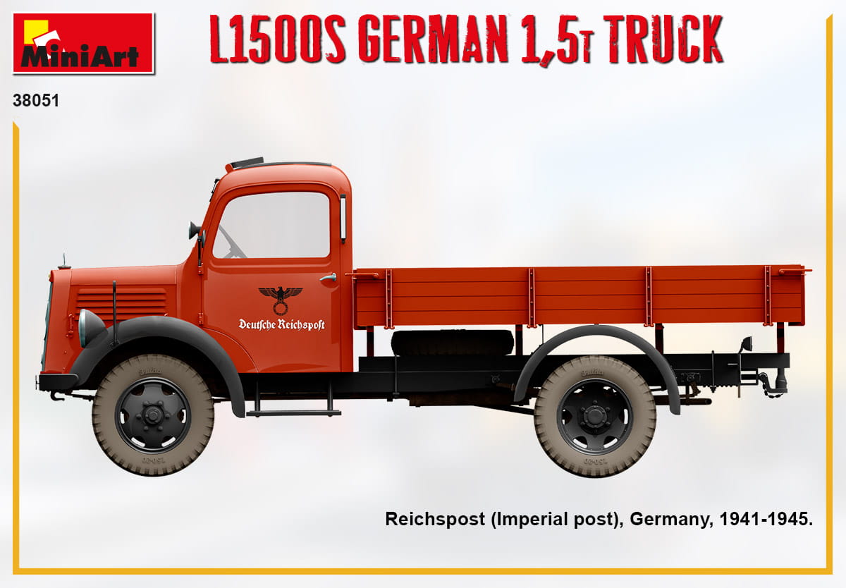 Zdjęcie dodatkowe produktu L1500s German 1,5t Truck 1:35 MiniArt 38051