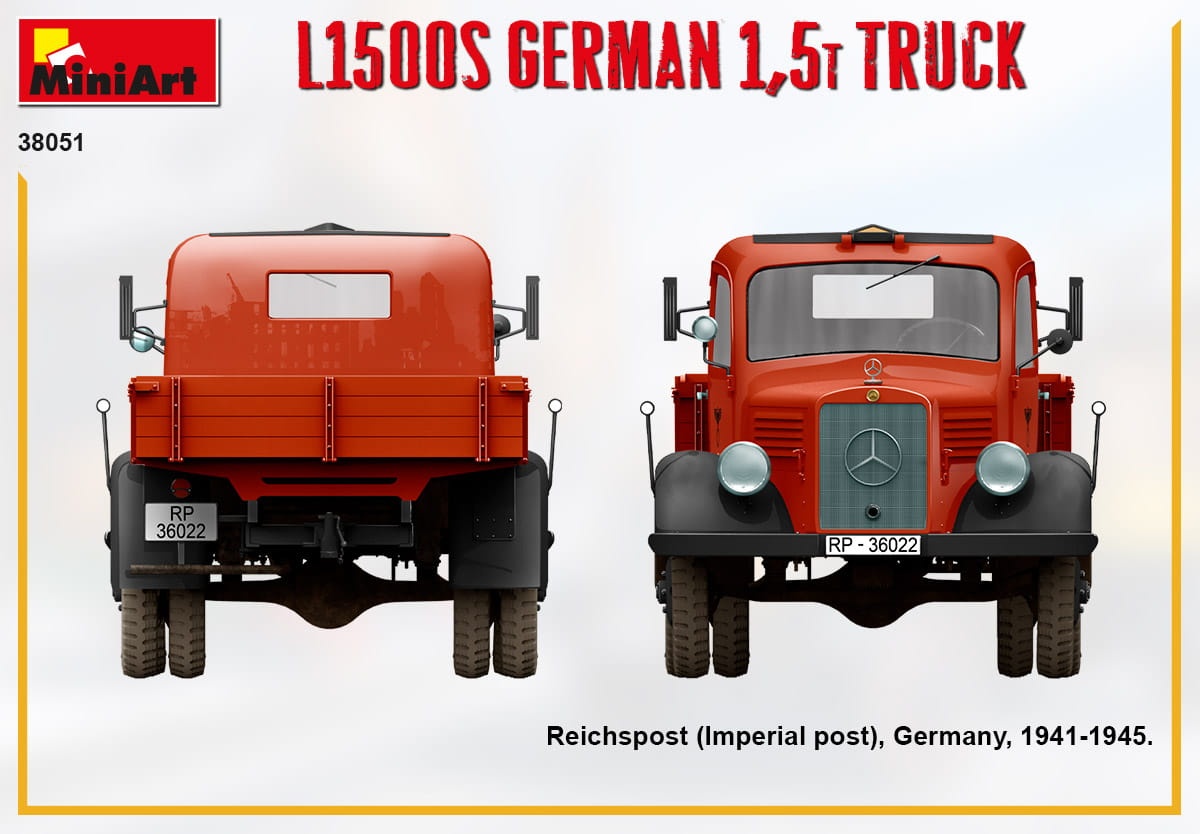Zdjęcie dodatkowe produktu L1500s German 1,5t Truck 1:35 MiniArt 38051