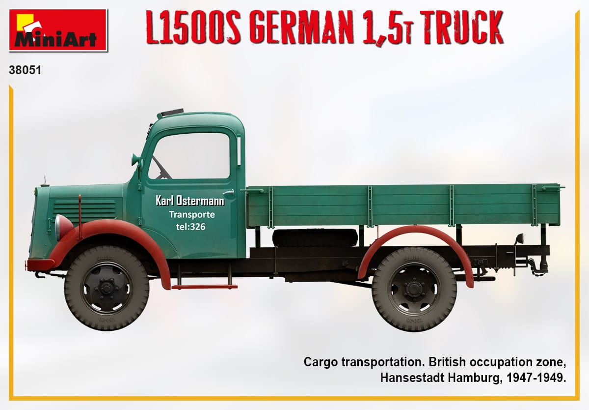 Zdjęcie dodatkowe produktu L1500s German 1,5t Truck 1:35 MiniArt 38051