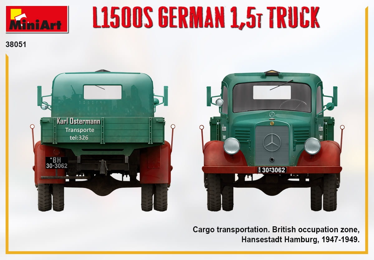 Zdjęcie dodatkowe produktu L1500s German 1,5t Truck 1:35 MiniArt 38051
