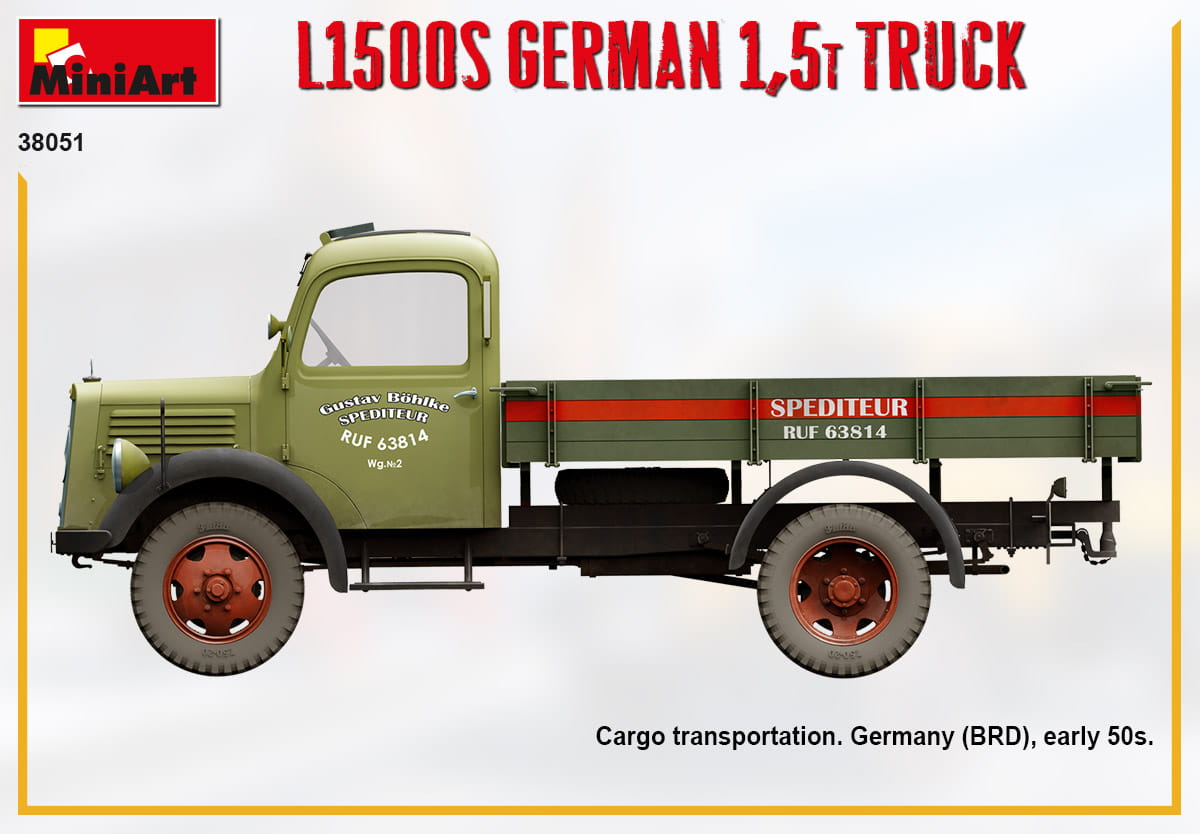 Zdjęcie dodatkowe produktu L1500s German 1,5t Truck 1:35 MiniArt 38051