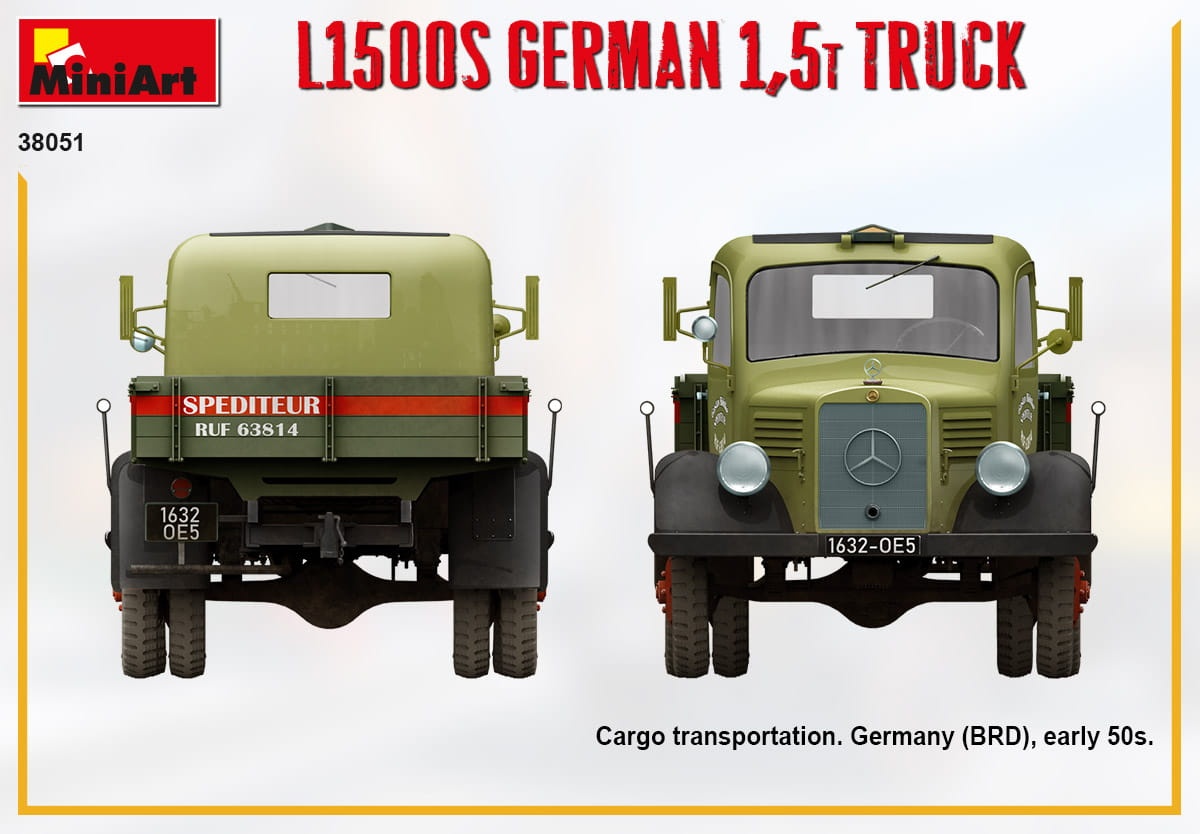 Zdjęcie dodatkowe produktu L1500s German 1,5t Truck 1:35 MiniArt 38051