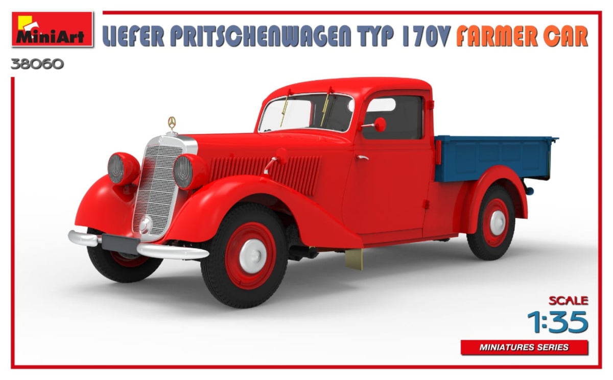 Zdjęcie dodatkowe produktu Liefer Pritschenwagen Typ 170v Farmer Car 1:35 MiniArt 38060