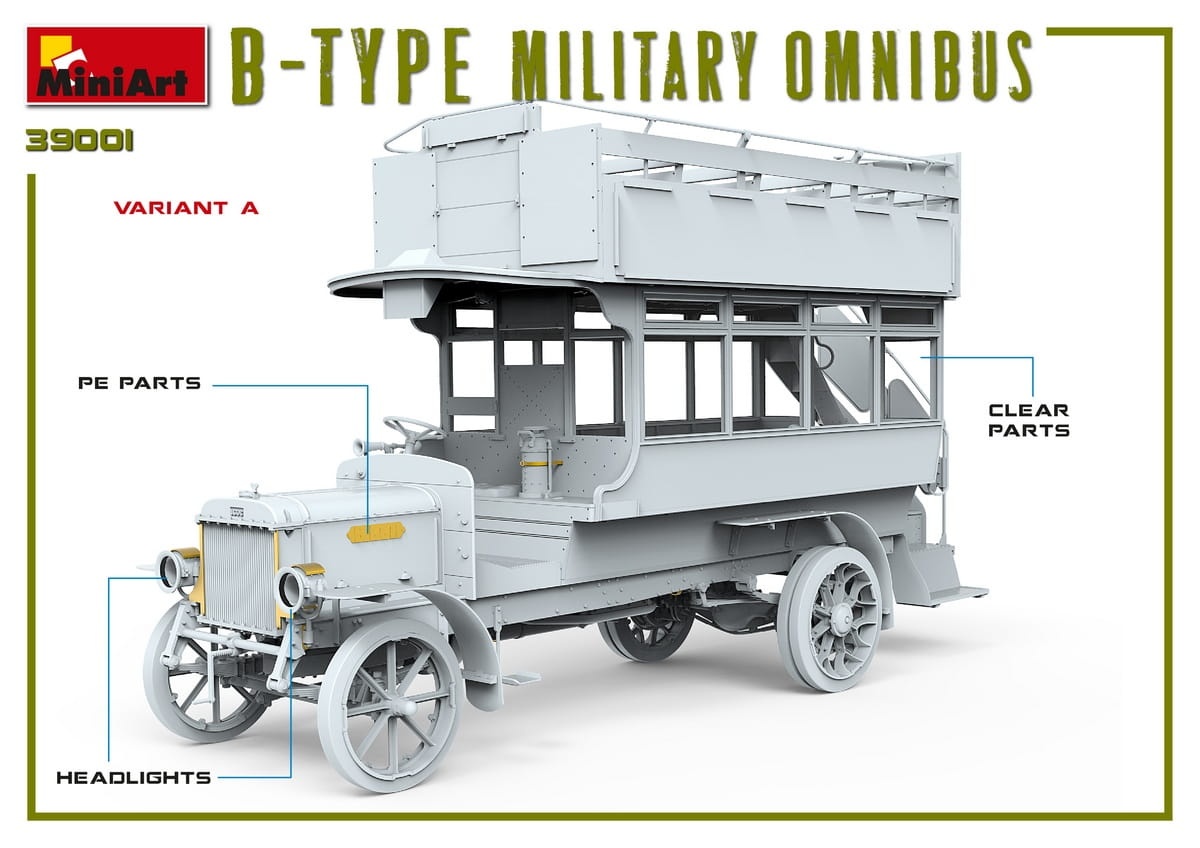 Zdjęcie dodatkowe produktu B-type Military Omnibus 1:35 MiniArt 39001