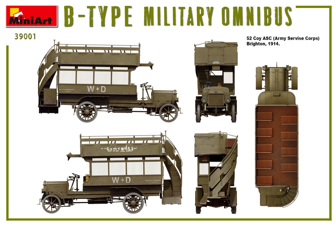 Zdjęcie dodatkowe produktu B-type Military Omnibus 1:35 MiniArt 39001
