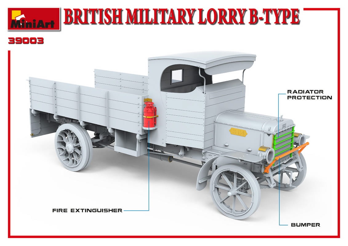 Zdjęcie dodatkowe produktu British Military Lorry B-type 1:35 MiniArt 39003
