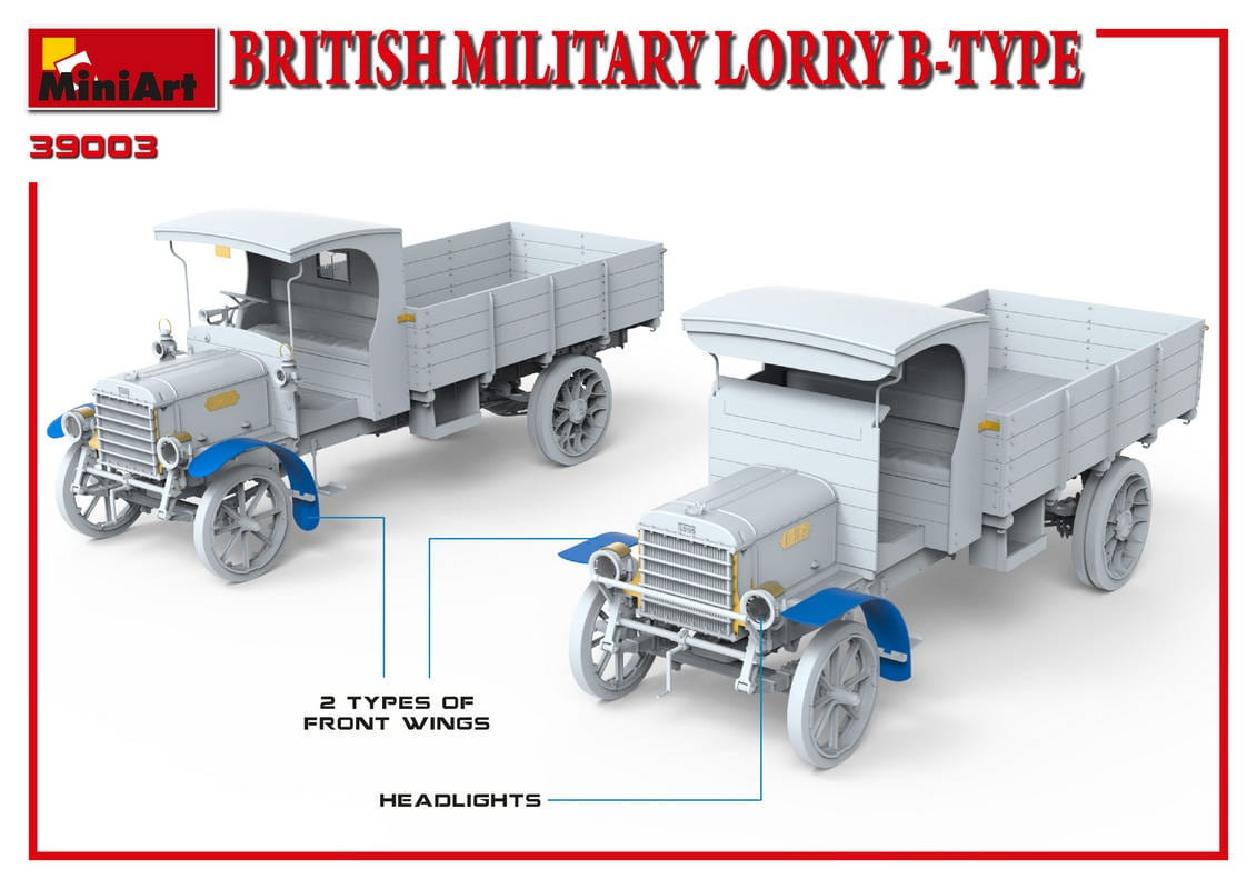Zdjęcie dodatkowe produktu British Military Lorry B-type 1:35 MiniArt 39003