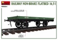 Zdjęcie dodatkowe produktu Railway Non-brake Flatbed 16,5 T 1:35 MiniArt 39004