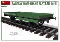 Zdjęcie dodatkowe produktu Railway Non-brake Flatbed 16,5 T 1:35 MiniArt 39004
