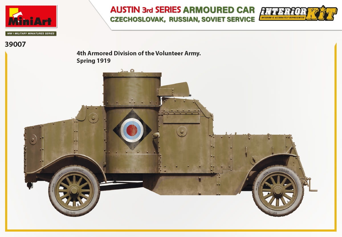 Zdjęcie dodatkowe produktu Austin Armoured Car 3rd Series: Czechoslovak, Russian, Soviet Service. Interior Kit 1:35 MiniArt 39007