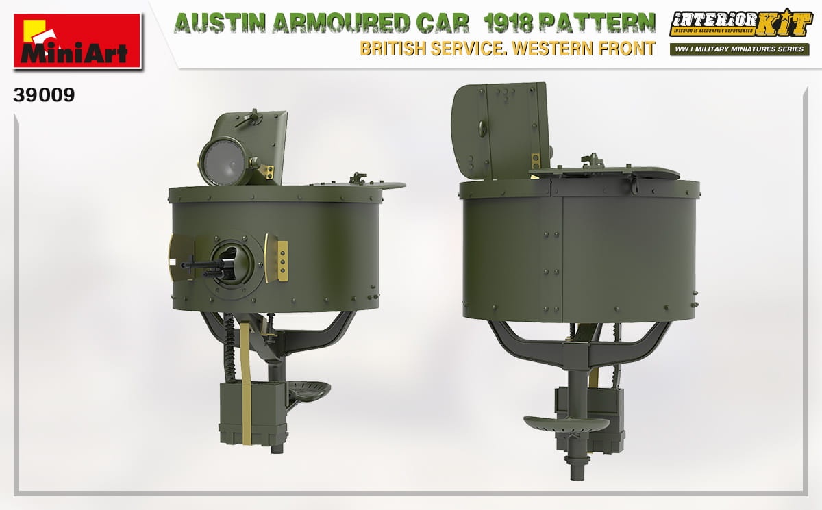Zdjęcie dodatkowe produktu Austin Armoured Car 1918 Pattern. British Service. Western Front. Interior Kit 1:35 MiniArt 39009