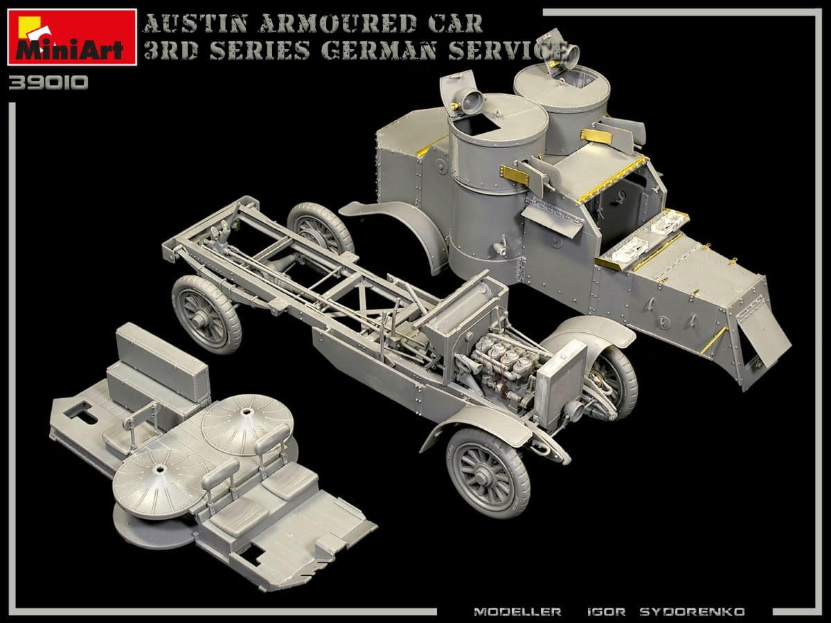 Zdjęcie dodatkowe produktu Austin Armoured Car 3rd Series: German, Austro-hungarian, Finnish Service. Interior Kit 1:35 MiniArt 39010