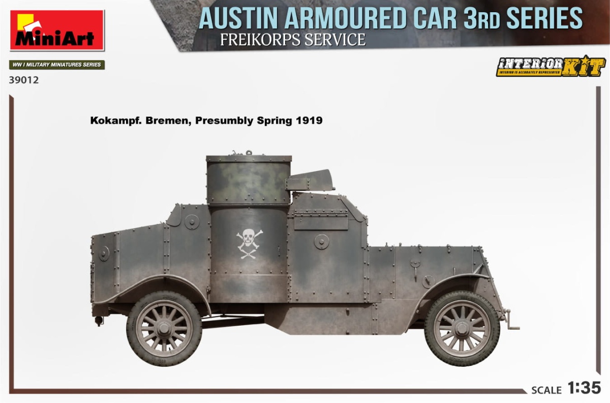 Zdjęcie dodatkowe produktu Austin Armoured Car 3rd Series: Freikorps Service. Interior Kit 1:35 MiniArt 39012