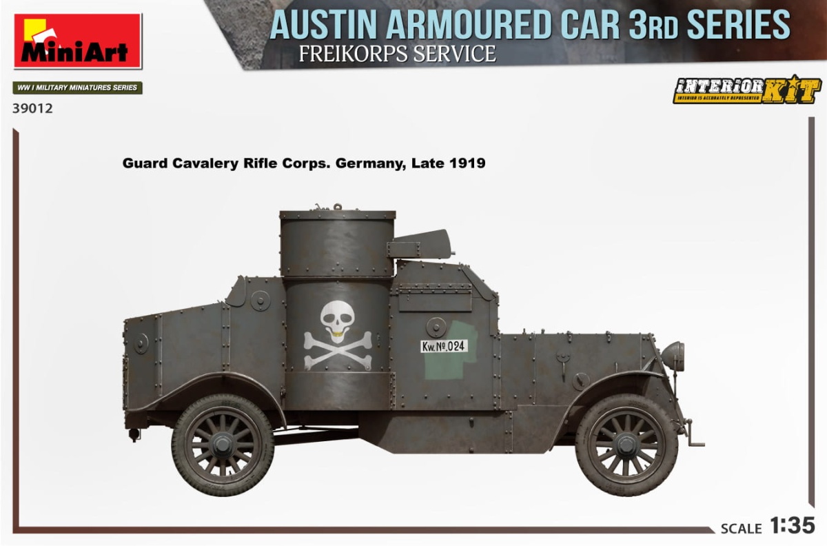 Zdjęcie dodatkowe produktu Austin Armoured Car 3rd Series: Freikorps Service. Interior Kit 1:35 MiniArt 39012