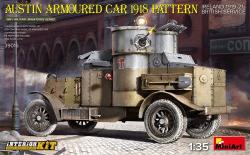 Austin Armoured Car 1918 Pattern. Ireland 1919-21. British Service. Interior Kit 1:35 MiniArt 39016