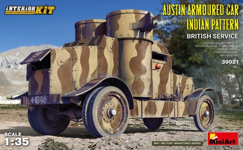 Austin Armoured Car Indian Pattern. British Service. Interior Kit 1:35 MiniArt 39021