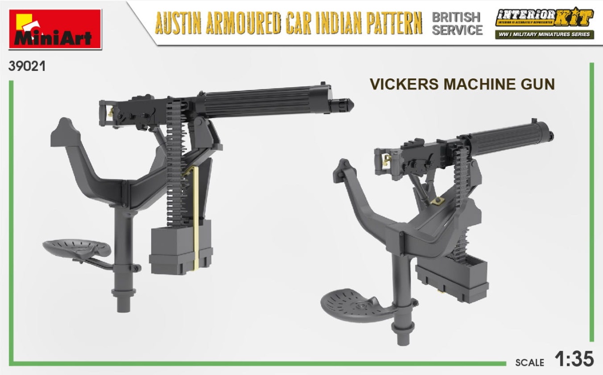 Zdjęcie dodatkowe produktu Austin Armoured Car Indian Pattern. British Service. Interior Kit 1:35 MiniArt 39021