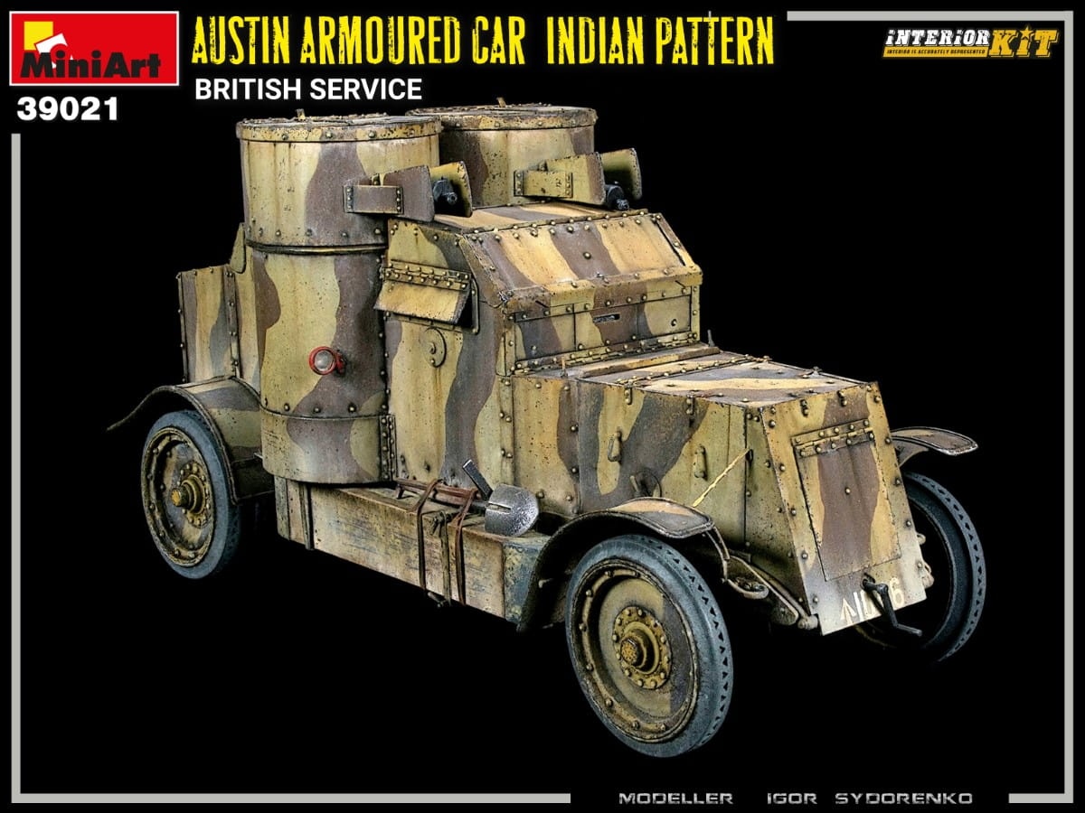 Zdjęcie dodatkowe produktu Austin Armoured Car Indian Pattern. British Service. Interior Kit 1:35 MiniArt 39021