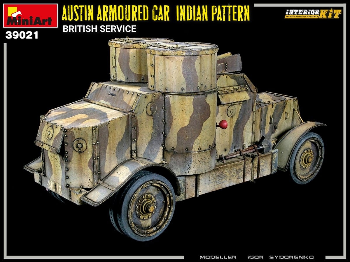 Zdjęcie dodatkowe produktu Austin Armoured Car Indian Pattern. British Service. Interior Kit 1:35 MiniArt 39021