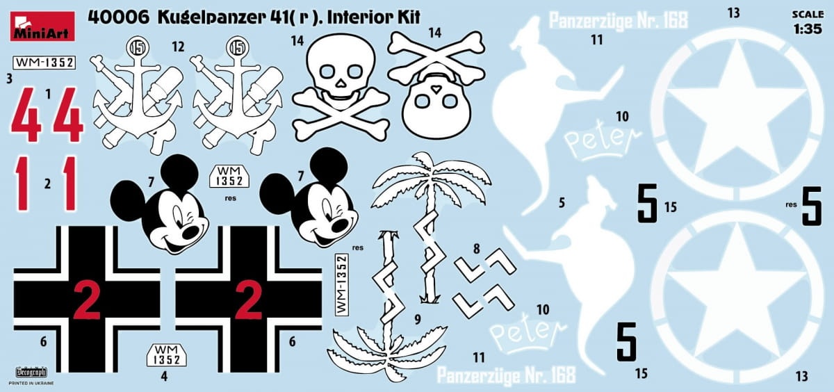 Zdjęcie dodatkowe produktu Kugelpanzer 41( R ). Interior Kit 1:35 MiniArt 40006