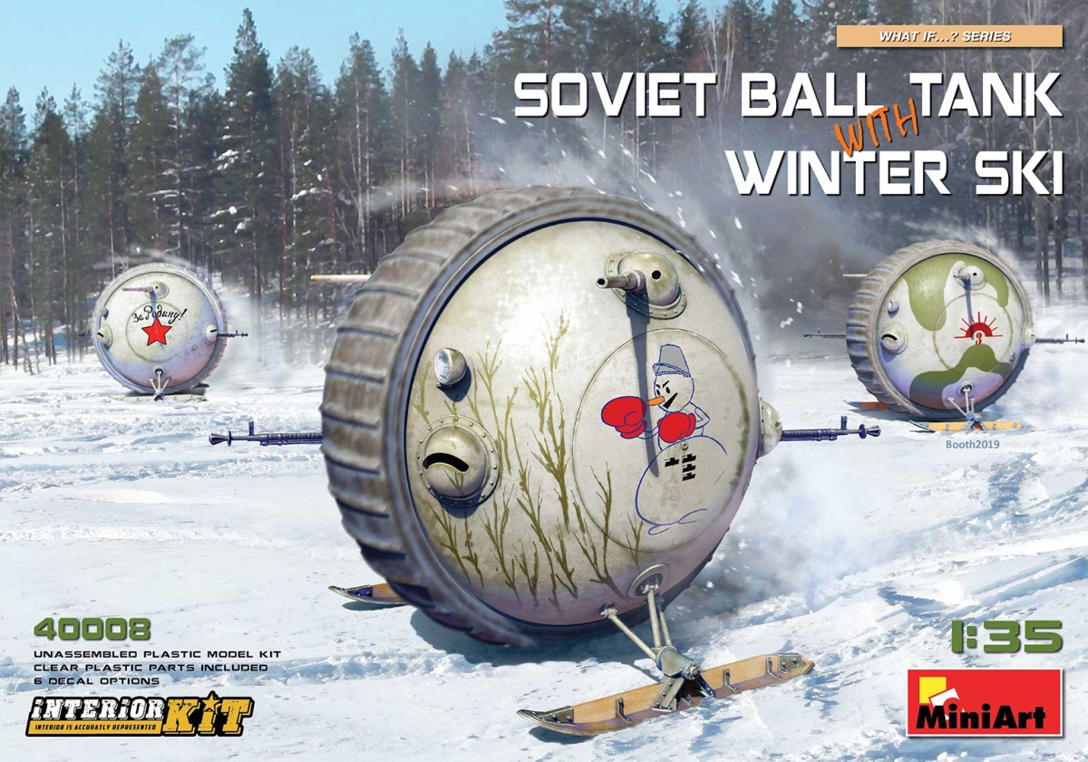 Zdjęcie główne produktu Soviet Ball Tank W/ Winter Ski. Interior Kit 1:35 MiniArt 40008