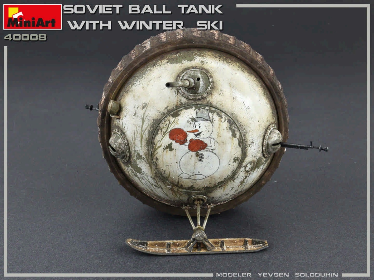 Zdjęcie dodatkowe produktu Soviet Ball Tank W/ Winter Ski. Interior Kit 1:35 MiniArt 40008