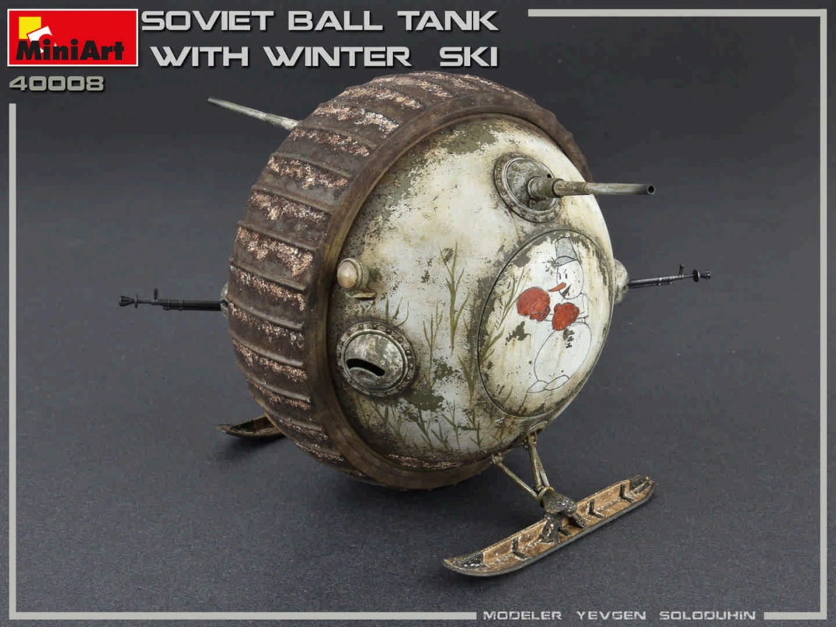 Zdjęcie dodatkowe produktu Soviet Ball Tank W/ Winter Ski. Interior Kit 1:35 MiniArt 40008