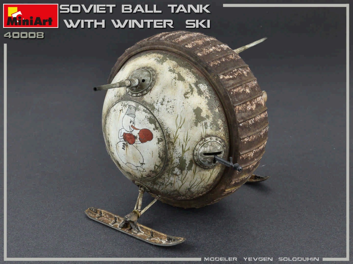 Zdjęcie dodatkowe produktu Soviet Ball Tank W/ Winter Ski. Interior Kit 1:35 MiniArt 40008