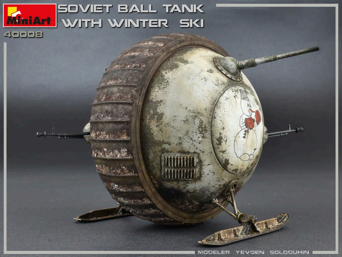 Zdjęcie dodatkowe produktu Soviet Ball Tank W/ Winter Ski. Interior Kit 1:35 MiniArt 40008