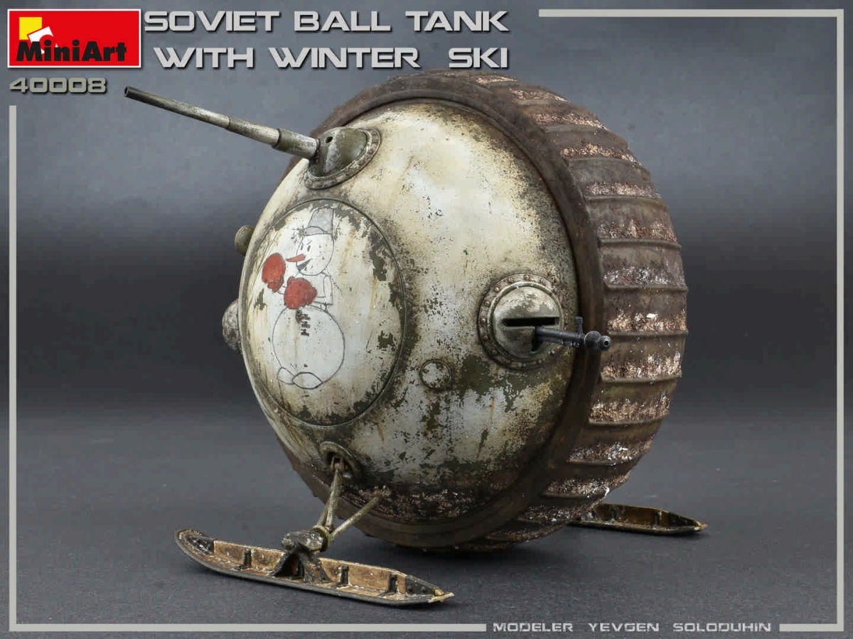 Zdjęcie dodatkowe produktu Soviet Ball Tank W/ Winter Ski. Interior Kit 1:35 MiniArt 40008