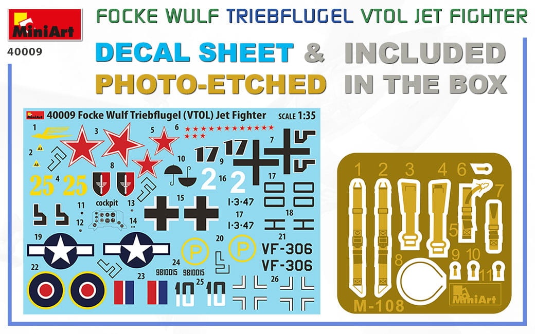 Zdjęcie dodatkowe produktu Focke Wulf Triebflugel Vtol Jet Fighter 1:35 MiniArt 40009