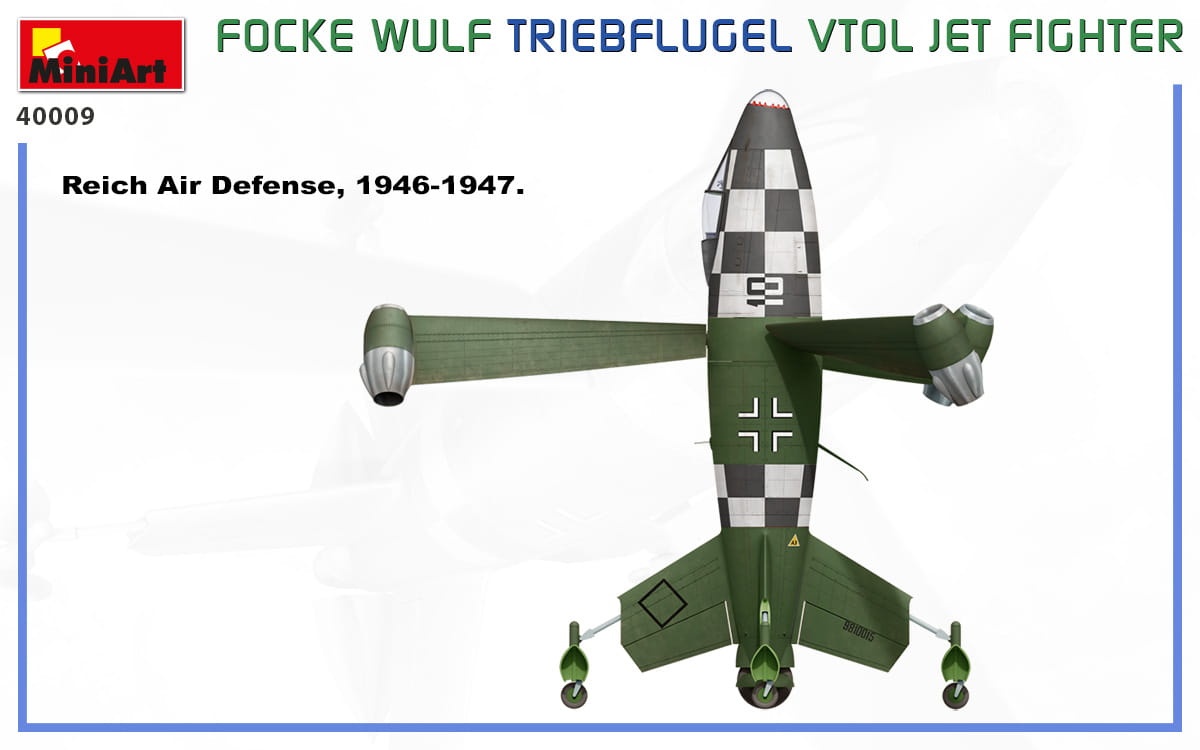 Zdjęcie dodatkowe produktu Focke Wulf Triebflugel Vtol Jet Fighter 1:35 MiniArt 40009