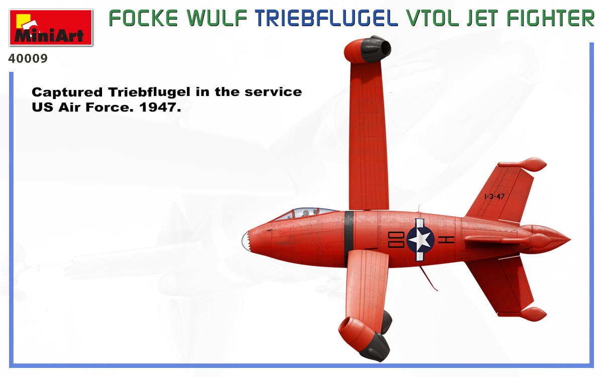 Zdjęcie dodatkowe produktu Focke Wulf Triebflugel Vtol Jet Fighter 1:35 MiniArt 40009