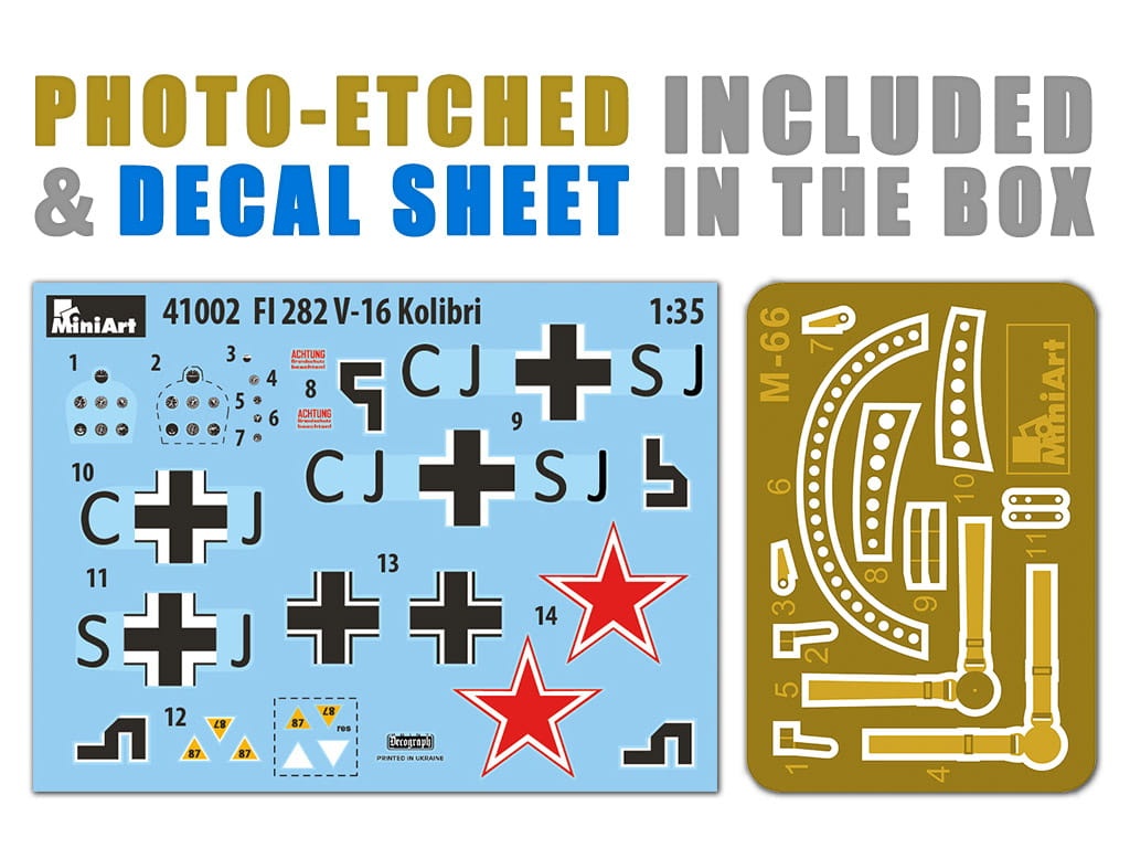 Zdjęcie dodatkowe produktu Fl 282 V-16 Kolibri 1:35 MiniArt 41002