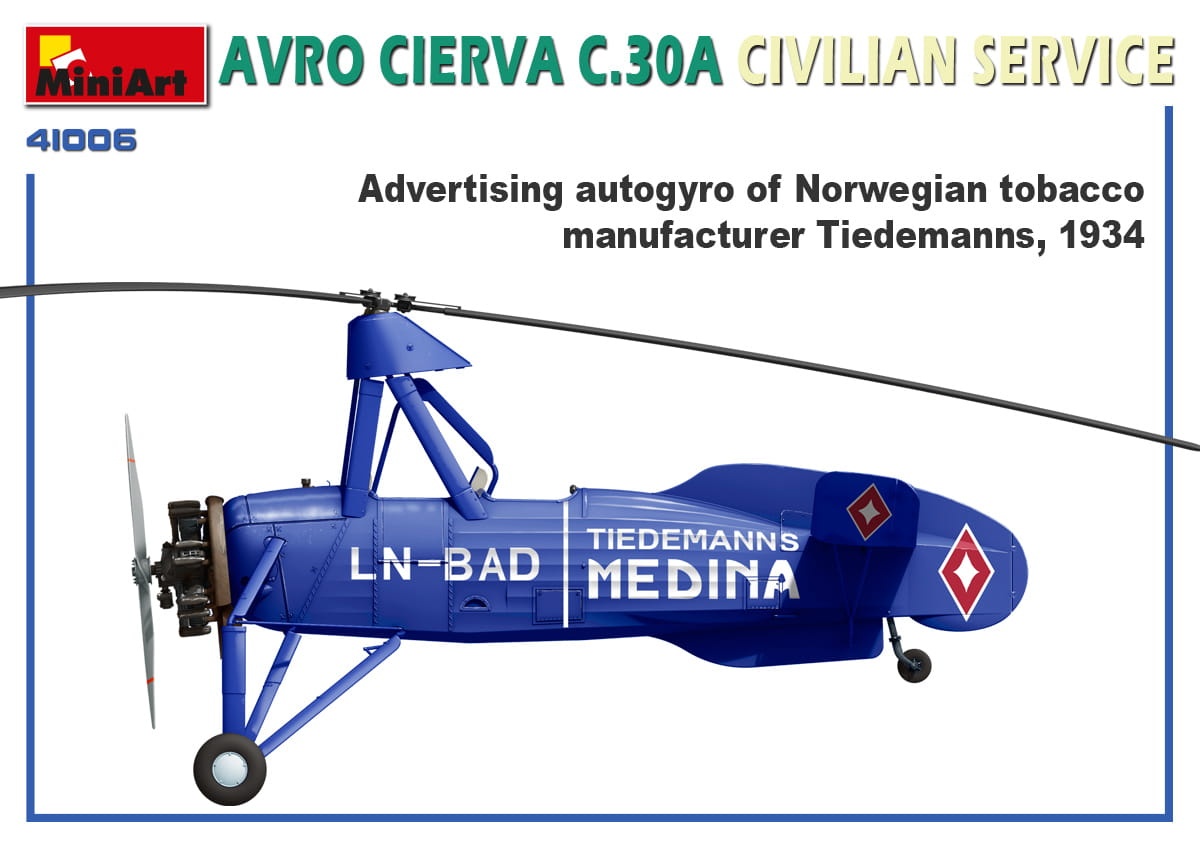 Zdjęcie dodatkowe produktu Avro Cierva C.30a Civilian Service 1:35 MiniArt 41006