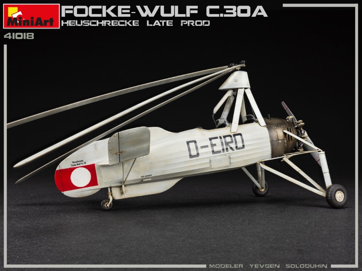Zdjęcie dodatkowe produktu Focke-wulf Fw C.30a Heuschrecke. Late Prod 1:35 MiniArt 41018